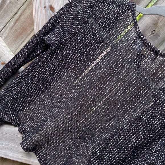 JS Collection black & silver cardigan - size [8] - Picture 5 of 5
